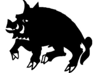 Sticker Custom Preview Image #049756 Crests Emblems Silhouettes Boar1