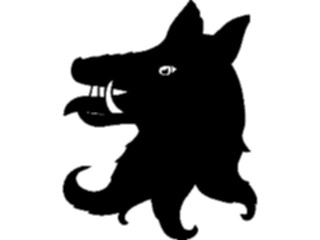 Sticker Custom Preview Image #049757 Crests Emblems Silhouettes Boar2