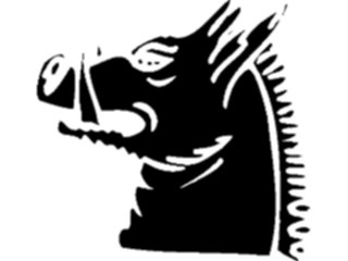 Sticker Custom Preview Image #049758 Crests Emblems Silhouettes Boar Head