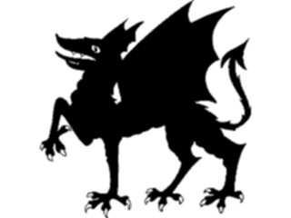 Sticker Custom Preview Image #049781 Crests Emblems Silhouettes Dragon1