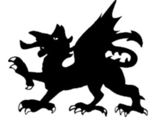 Sticker Custom Preview Image #049782 Crests Emblems Silhouettes Dragon2