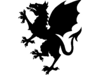 Sticker Custom Preview Image #049783 Crests Emblems Silhouettes Dragon3