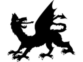Sticker Custom Preview Image #049784 Crests Emblems Silhouettes Dragon4