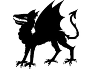 Sticker Custom Preview Image #049785 Crests Emblems Silhouettes Dragon5