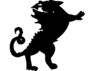 Sticker Custom Preview Image #049786 Crests Emblems Silhouettes Dragon6