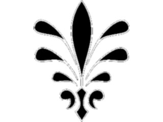 Sticker Custom Preview Image #049797 Crests Emblems Silhouettes Fleur1