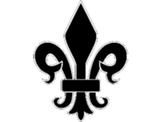Sticker Custom Preview Image #049798 Crests Emblems Silhouettes Fleur2