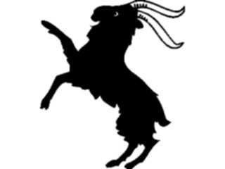 Sticker Custom Preview Image #049807 Crests Emblems Silhouettes Goat