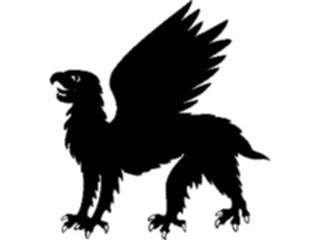 Sticker Custom Preview Image #049814 Crests Emblems Silhouettes Griffin3