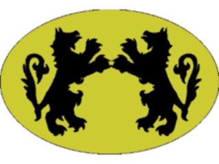 Sticker Custom Preview Image #049816 Crests Emblems Silhouettes Griffin Combatant