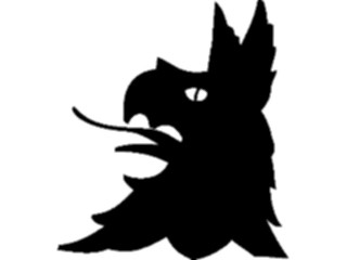 Sticker Custom Preview Image #049818 Crests Emblems Silhouettes Griffin Head2