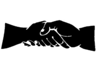 Sticker Custom Preview Image #049822 Crests Emblems Silhouettes Handshake