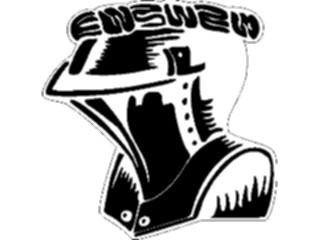 Sticker Custom Preview Image #049827 Crests Emblems Silhouettes Helmet3