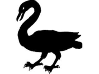 Sticker Custom Preview Image #049915 Crests Emblems Silhouettes Swan