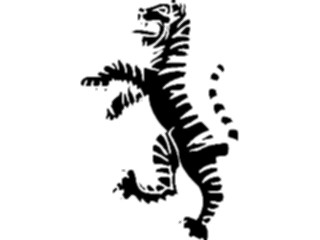 Sticker Custom Preview Image #049923 Crests Emblems Silhouettes Tiger Rampant2