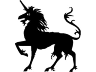 Sticker Custom Preview Image #049928 Crests Emblems Silhouettes Unicorn2