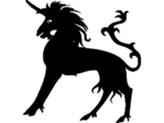 Sticker Custom Preview Image #049930 Crests Emblems Silhouettes Unicorn4