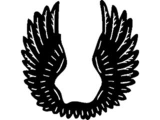 Sticker Custom Preview Image #049933 Crests Emblems Silhouettes Wings