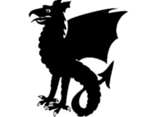 Sticker Custom Preview Image #049939 Crests Emblems Silhouettes Wyvern2