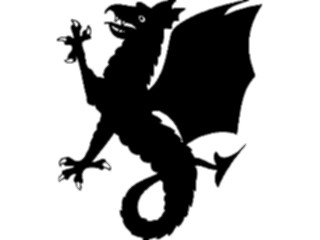 Sticker Custom Preview Image #049940 Crests Emblems Silhouettes Wyvern3