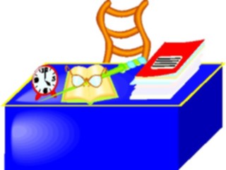 Sticker Custom Preview Image #050214 Education Schools Books Bookson Desk1