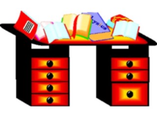Sticker Custom Preview Image #050215 Education Schools Books Bookson Desk2
