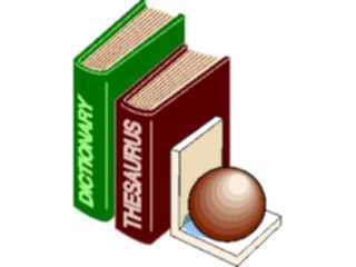 Sticker Custom Preview Image #050220 Education Schools Books Dictionary Thesaurus2