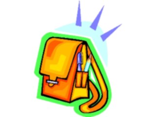 Sticker Custom Preview Image #050296 Education Schools Cartoons Book Bag
