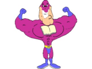 Sticker Custom Preview Image #050297 Education Schools Cartoons Book Man