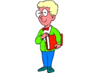 Sticker Custom Preview Image #050306 Education Schools Cartoons Bookworm Boy