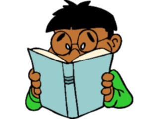 Sticker Custom Preview Image #050312 Education Schools Cartoons Boy Reading2