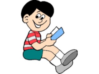 Sticker Custom Preview Image #050313 Education Schools Cartoons Boy Reading3