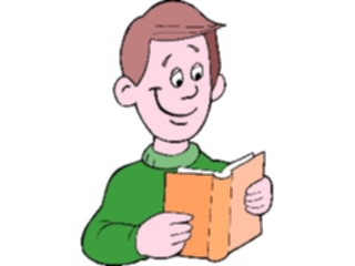 Sticker Custom Preview Image #050314 Education Schools Cartoons Boy Reading4