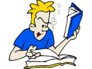 Sticker Custom Preview Image #050318 Education Schools Cartoons Boy Studying2