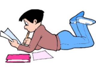 Sticker Custom Preview Image #050319 Education Schools Cartoons Boy Studying3