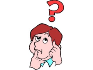 Sticker Custom Preview Image #050321 Education Schools Cartoons Boy Thinking1