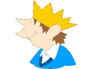 Sticker Custom Preview Image #050326 Education Schools Cartoons Boywith Crown