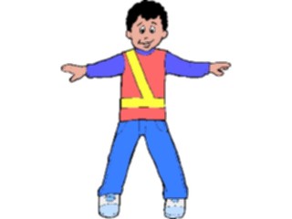 Sticker Custom Preview Image #050392 Education Schools Cartoons Crossing Guard