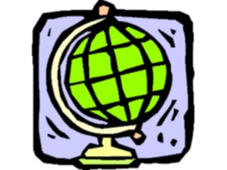 Sticker Custom Preview Image #050438 Education Schools Cartoons Globe1