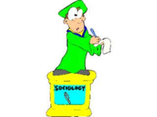 Sticker Custom Preview Image #050502 Education Schools Cartoons Graduate Sociology