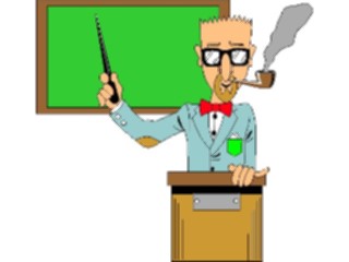 Sticker Custom Preview Image #050644 Education Schools Cartoons Professor3