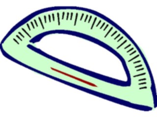 Sticker Custom Preview Image #050651 Education Schools Cartoons Protractor1