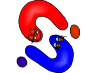 Sticker Custom Preview Image #050664 Education Schools Cartoons Question Mark Couple