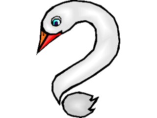 Sticker Custom Preview Image #050665 Education Schools Cartoons Question Mark Goose