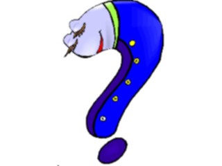 Sticker Custom Preview Image #050666 Education Schools Cartoons Question Mark Sleepy