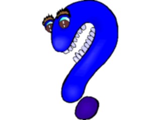 Sticker Custom Preview Image #050667 Education Schools Cartoons Question Mark Toothy