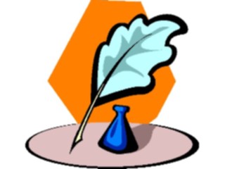 Sticker Custom Preview Image #050670 Education Schools Cartoons Quill Ink2