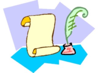 Sticker Custom Preview Image #050671 Education Schools Cartoons Quill Ink3