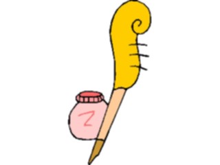 Sticker Custom Preview Image #050672 Education Schools Cartoons Quill Ink4