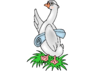 Sticker Custom Preview Image #050698 Education Schools Cartoons Scholar Goose